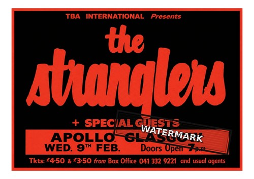 The stranglers gig poster - the,