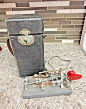Vintage VIBROPLEX HAM RADIO TELEGRAPH KEY MORSE CODE Original Box