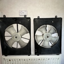 Honda Odyssey 11-13 Radiator Cooling Fan Motor Shroud Set Left/Right, C038, OEM