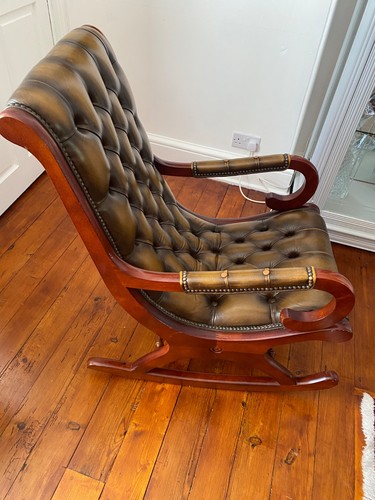 Chesterfield leather high - leather, back