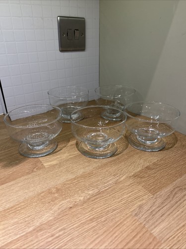 Vintage glass dessert dishes - glass,