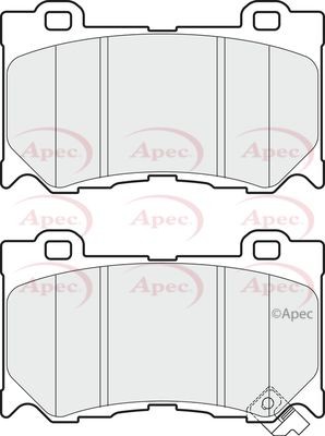 Apec front brake pad - apec, for