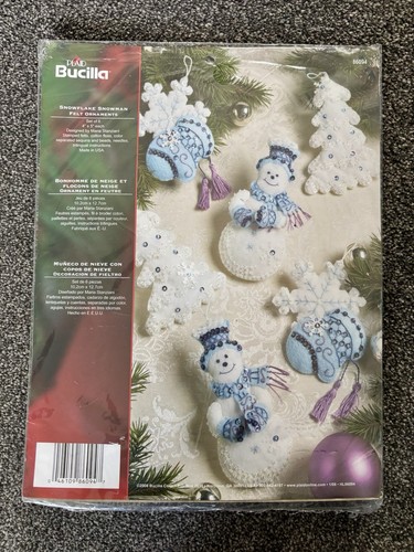 Bucilla snowflake snowman felt - bucilla,