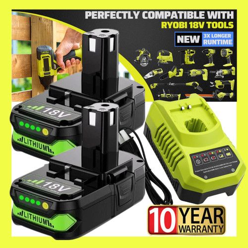 2pack 0ah for ryobi p190 - 2pack, 2.0ah