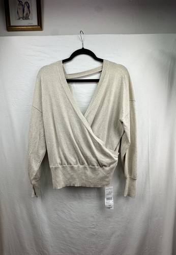 Gold lurex wrap knit - f&f,
