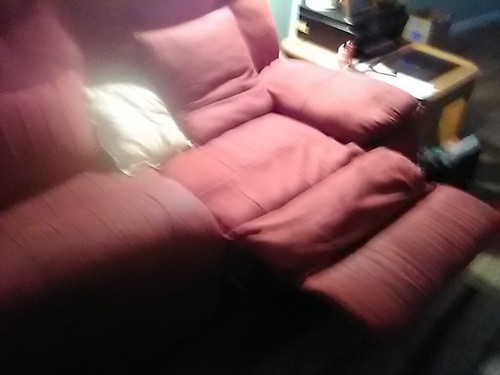 Red long cloth sofa end - red, 2