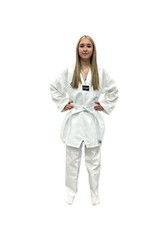 Best Kids Taekwondo Uniform Suit TKD White V-Neck WT style Dobok Children Suit