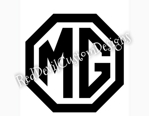 Decal sticker window - mg,