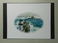 NAVAL PRINT-  HMS BARHAM BEING