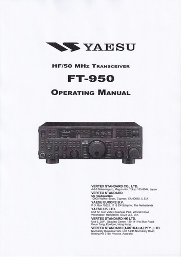 Operating instructions for - operating,
