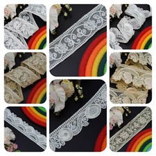 White Bridal Beaded Lace Trim