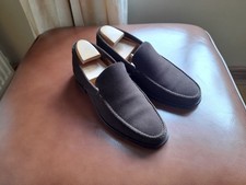 Russell & Bromley Men's Brown Suede Leather Loafers Size EU 41.5 UK 7.5 in VGC