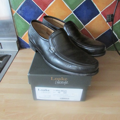 Loake pisa black moccasin - loake,