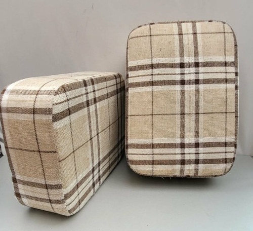 Pair vintage footstools - of,