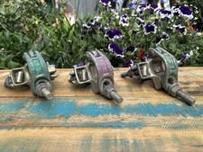 3 x Double Coupler Clamps - Scaffolding Scaffold Fitting Double Clamp Drop Forge