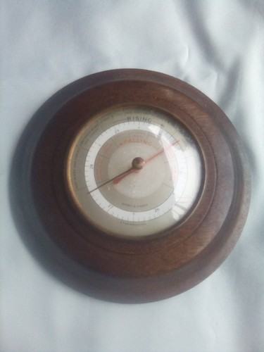 Vintage oak barometer short - oak,