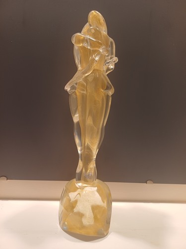 Murano art glass lovers statue - art,