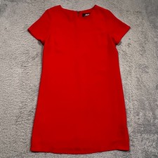 Lulu's Shift Dress Women's S Red Short Sleeve Back Zip