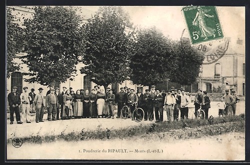 Old postcard monts - postcard,