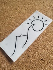 Adventure Mountain Wave Sun - Camper/Van/Caravan/Car Decal Sticker