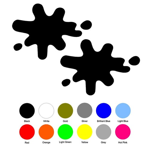 Set splats stickers - of, 2