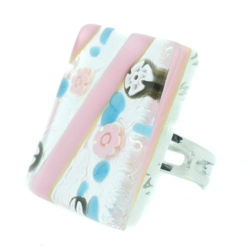 Murano glass ring pink - ring,