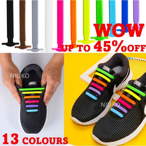Shoe laces silicone elastic - silicone, no