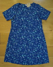 BNWT LADIES UK 16 BLUE FLORAL