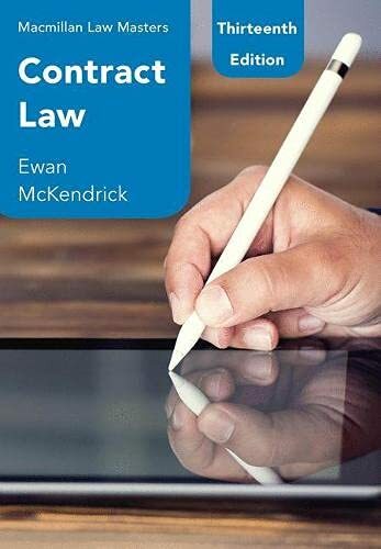 Contract law macmillan - law, (macmillan