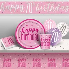 Pink Age 70 70th Birthday
