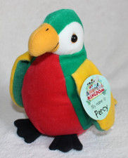DeAgostini - Percy the Parrot - Soft Plush Toy  7" Animal Kingdom with Tag 