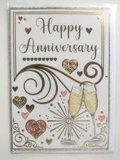 Anniversary Cards Happy Wedding Anniversary Special Couple Assorted Designs 7x5"