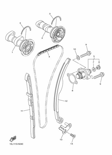 Yamaha genuine yz450f - genuine, exhaust