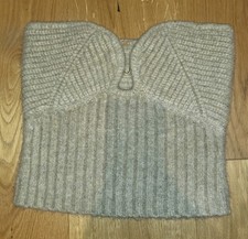 Cult Gaia Wool Spandex Beige Boob Tube Vest Size Large Net A Porter