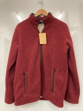 BNWT Mens COTTON TRADERS Crimson Bonded Fleece Jacket UK M - CG W72