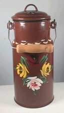 Vintage Enamel Milk  Churn