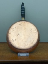 Vintage copper frying pan with