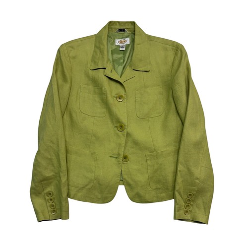 Talbots chartreuse green m - green,