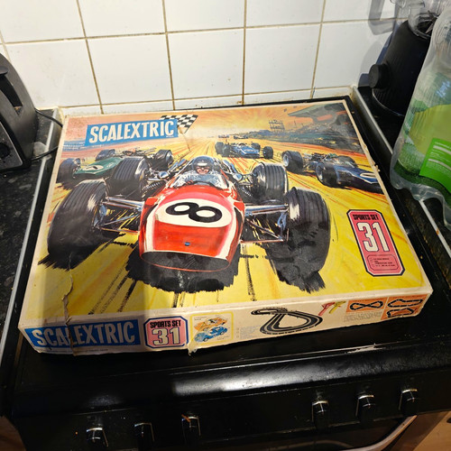 Scalextric analogue sports set - scalextric,
