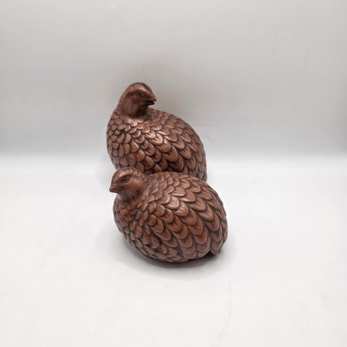 Vintage quail figurines set - quail,