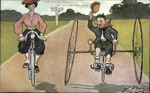 Antique postcard fleury man - antique, h