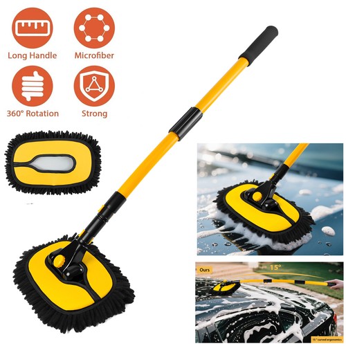 Car wash brush mop with - brush,