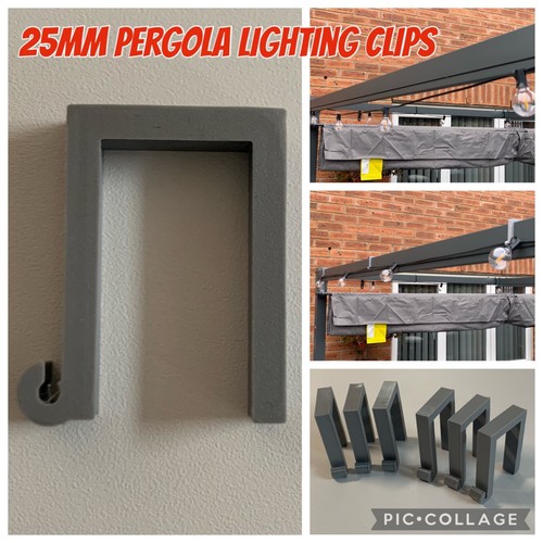 25mm pergola lighting clips - pergola,