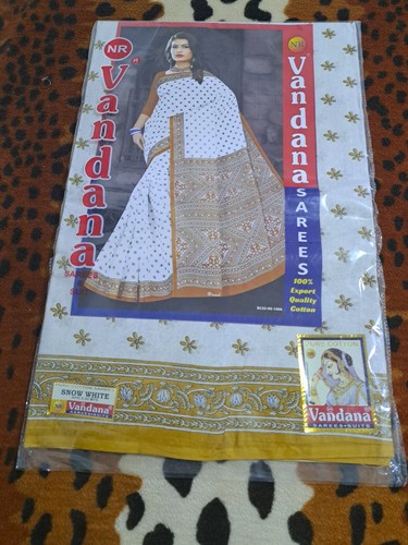 Indian white printed - printed,