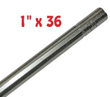 36" Live Axle 1" Dia. with