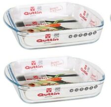 2x QUTTIN Oven Baking Lasagne roasting tray RECTANGULAR DISH 1L 23x15cm