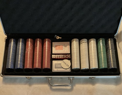 Poker game set lockable - poker, in