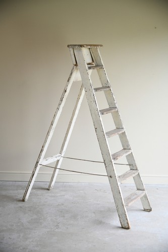 Large vintage painted step - large,