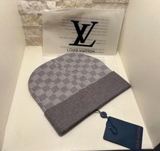 Louis Vuitton Hat / Beanie Damier Petite *Gray* LV Monogram Logo