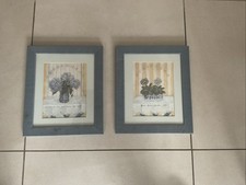 Camelot Pictures: Hydrangeas And Auriculas Framed Prints x 2